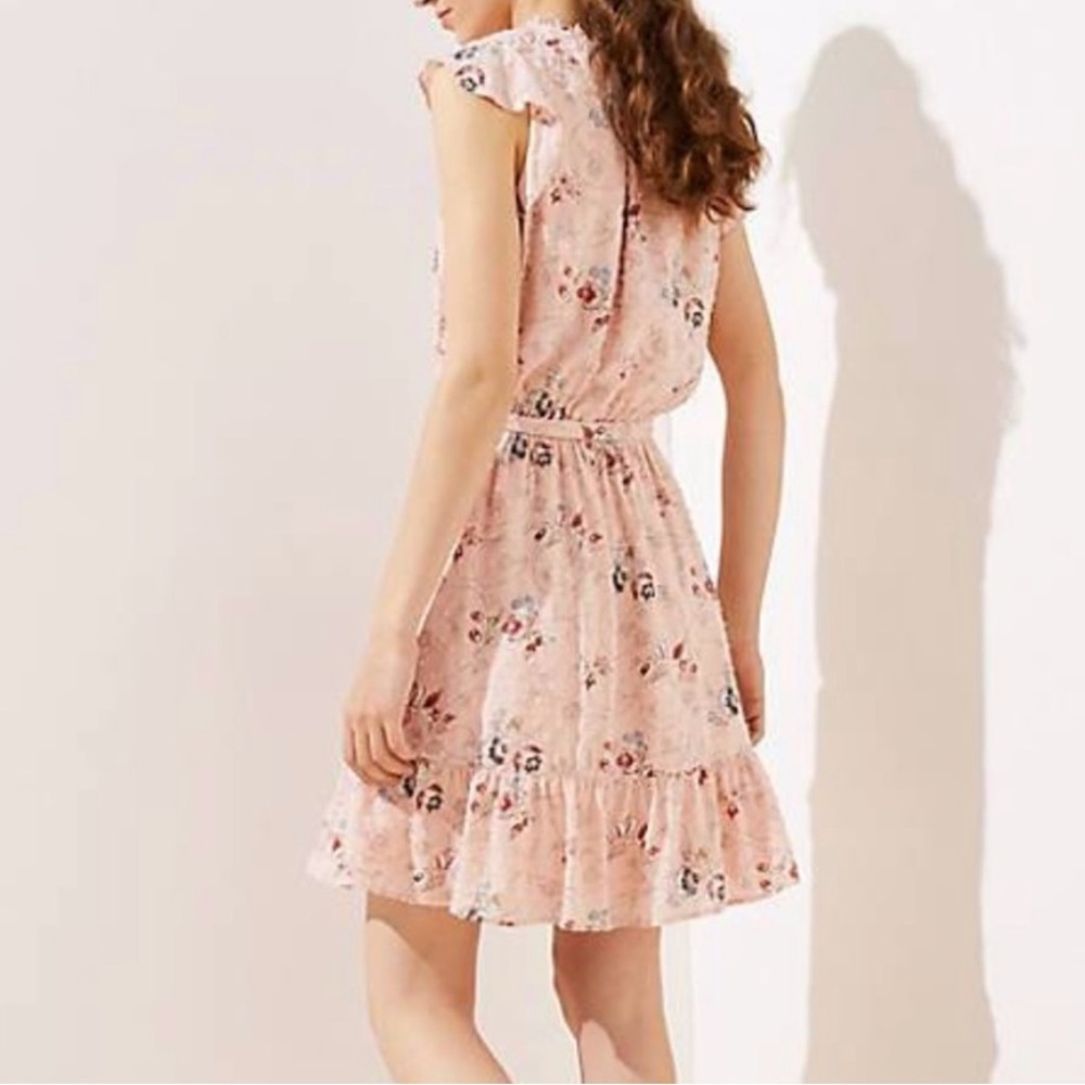 Loft - Spring Floral Flounce Dress